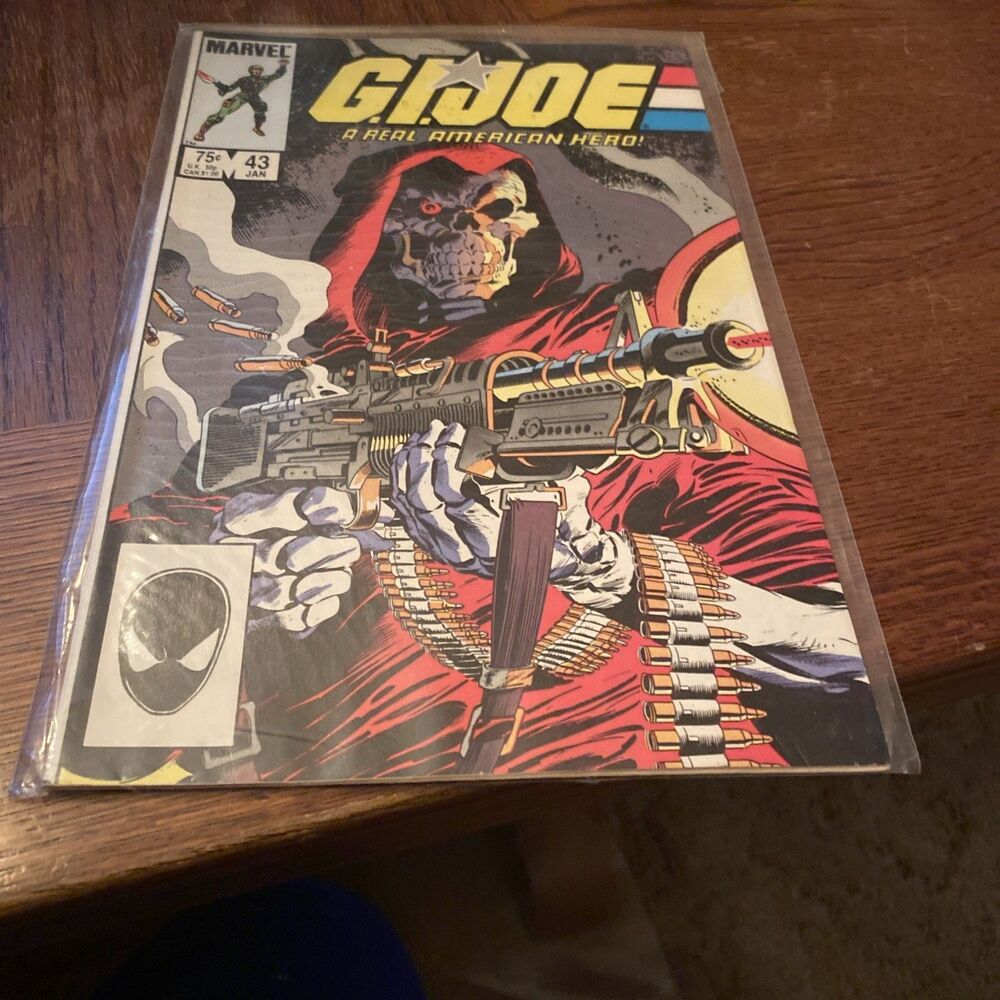 G.I. JOE #43 VERY GOOD COMIC BOOK VINTAGE 1980'S IN PLASTIC CASE